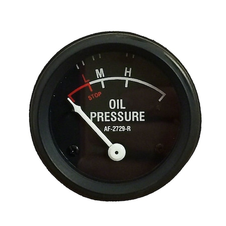 Aftermarket Dash Mounted Black Face Oil Pressure Gauge (0-55 PSI) ENL80-0047